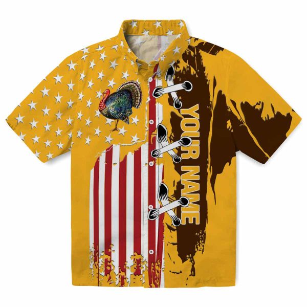 Custom Turkey Stitched Flag Hawaiian Shirt Best selling