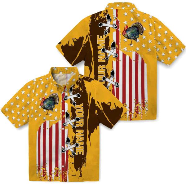 Custom Turkey Stitched Flag Hawaiian Shirt Latest Model