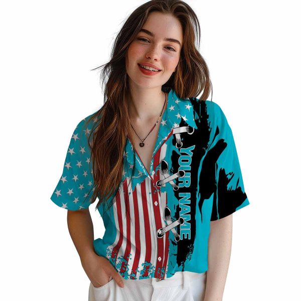 Custom Turtle Stitched Flag Hawaiian Shirt Trendy