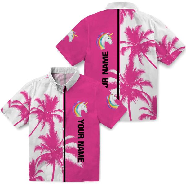 Custom Unicorn Palm Trees Hawaiian Shirt Latest Model