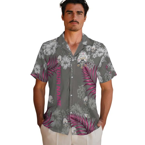 Custom Wedding Hibiscus Print Hawaiian Shirt High quality