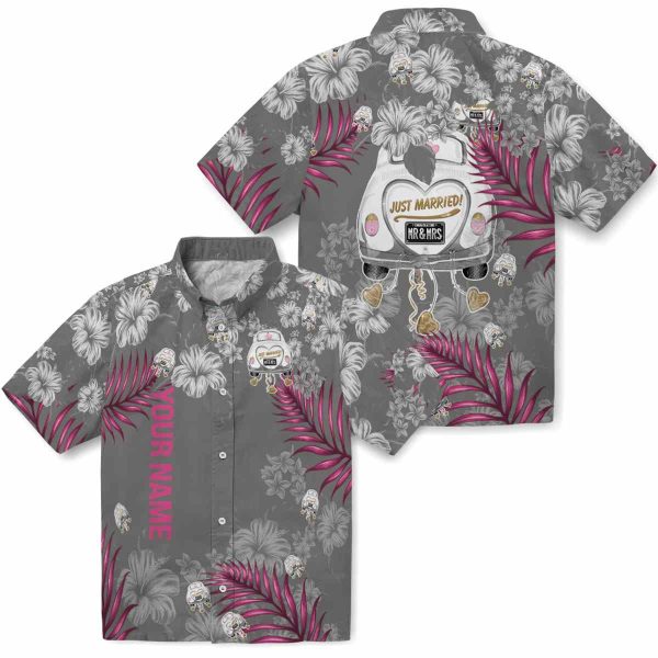 Custom Wedding Hibiscus Print Hawaiian Shirt Latest Model