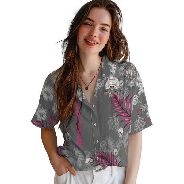 Custom Wedding Hibiscus Print Hawaiian Shirt Trendy