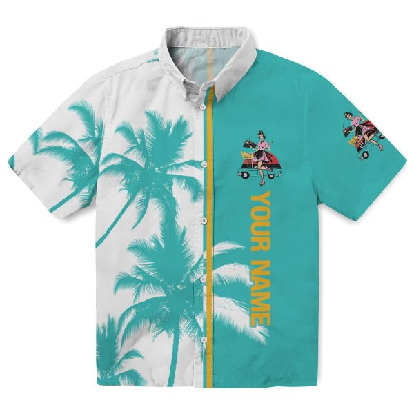 Customized 50s Palm Trees Hawaiian Shirt Best selling