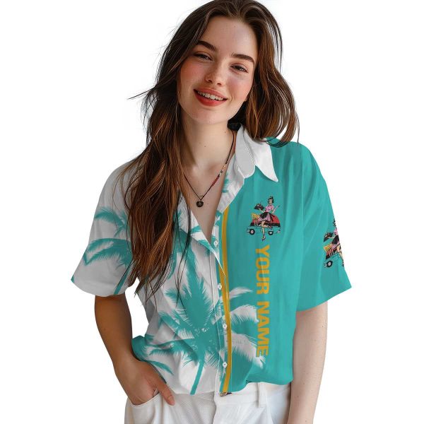 Customized 50s Palm Trees Hawaiian Shirt Trendy