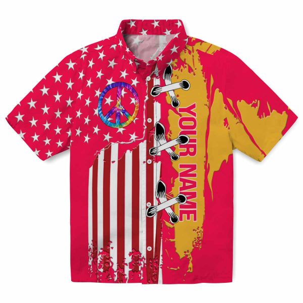 Customized 60s Stitched Flag Hawaiian Shirt Best selling