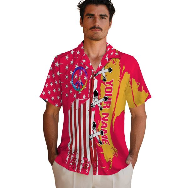 Customized 60s Stitched Flag Hawaiian Shirt High quality