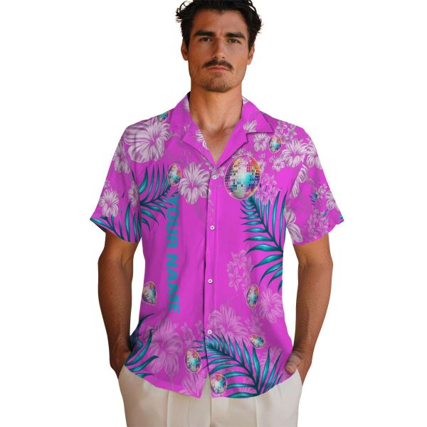 Customized 70s Hibiscus Print Hawaiian Shirt High quality