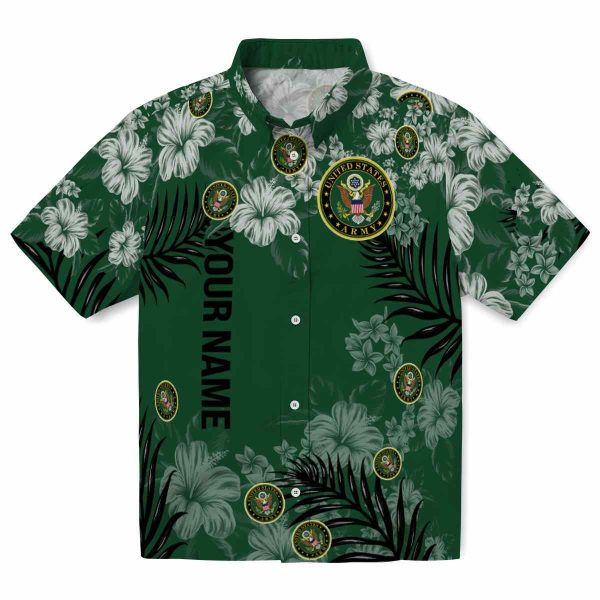 Customized Army Hibiscus Print Hawaiian Shirt Best selling