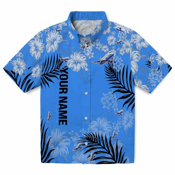 Customized Aviation Hibiscus Print Hawaiian Shirt Best selling