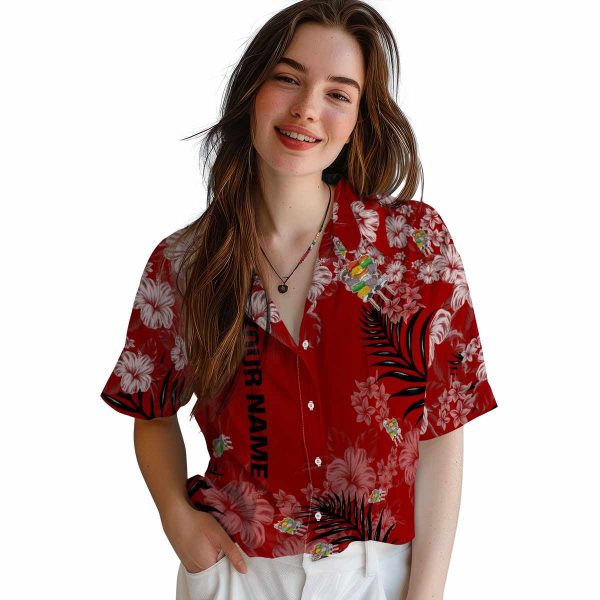 Customized BBQ Hibiscus Print Hawaiian Shirt Trendy