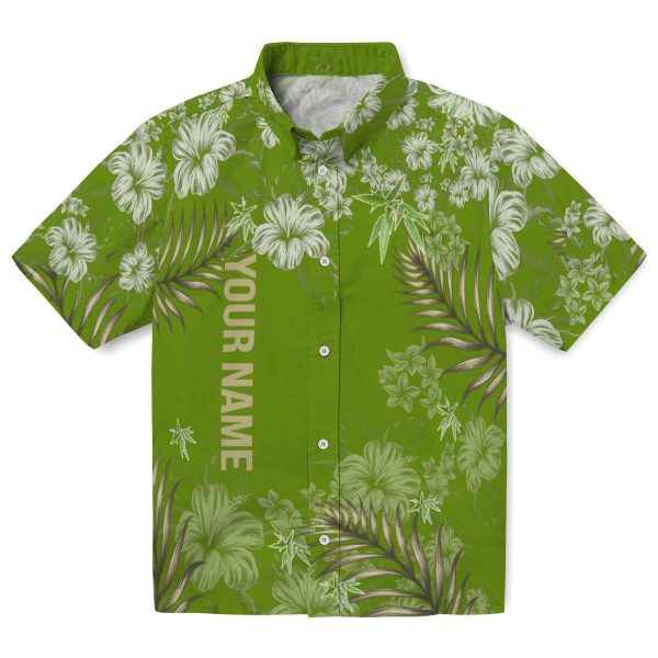 Customized Bamboo Hibiscus Print Hawaiian Shirt Best selling