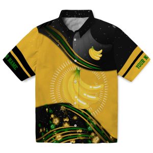 Customized Banana Abstract Waves Hawaiian Shirt Best selling