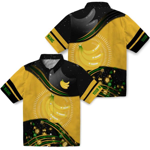 Customized Banana Abstract Waves Hawaiian Shirt Latest Model