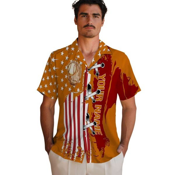 Customized Baseball Stitched Flag Hawaiian Shirt High quality