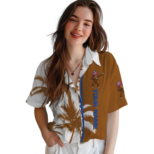 Customized Bigfoot Palm Trees Hawaiian Shirt Trendy