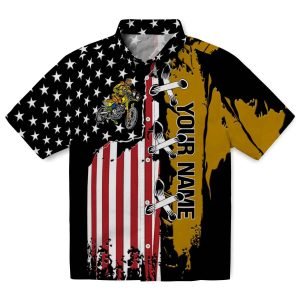 Customized Biker Stitched Flag Hawaiian Shirt Best selling