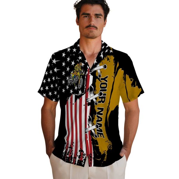 Customized Biker Stitched Flag Hawaiian Shirt High quality