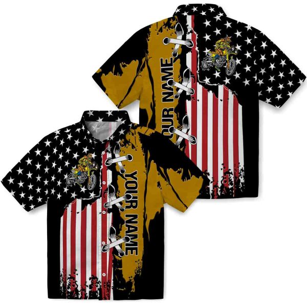 Customized Biker Stitched Flag Hawaiian Shirt Latest Model