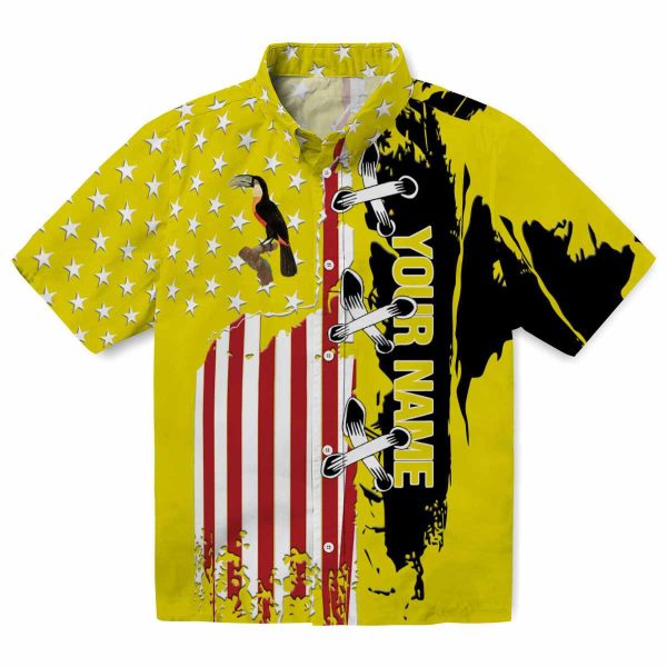 Customized Bird Stitched Flag Hawaiian Shirt Best selling