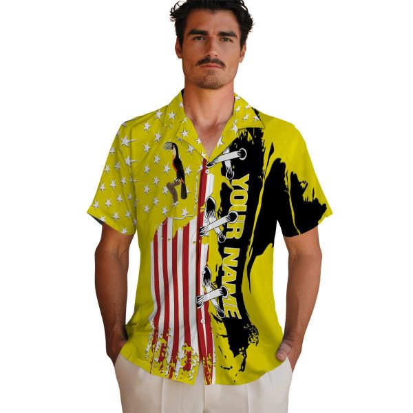 Customized Bird Stitched Flag Hawaiian Shirt High quality