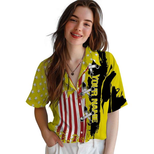 Customized Bird Stitched Flag Hawaiian Shirt Trendy