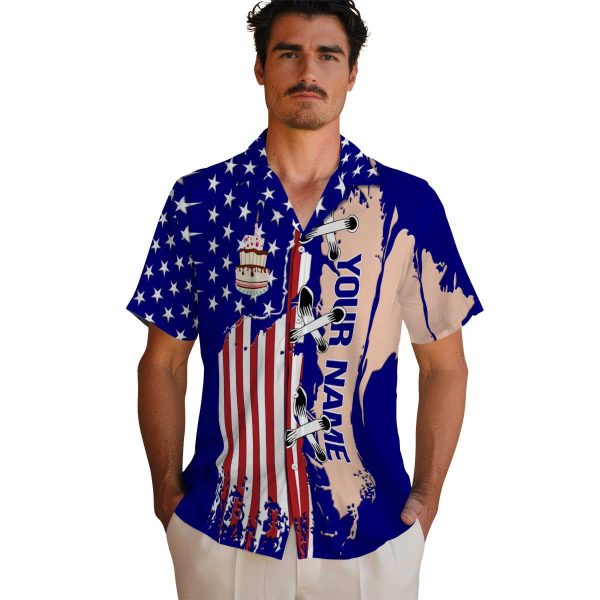 Customized Birthday Stitched Flag Hawaiian Shirt High quality