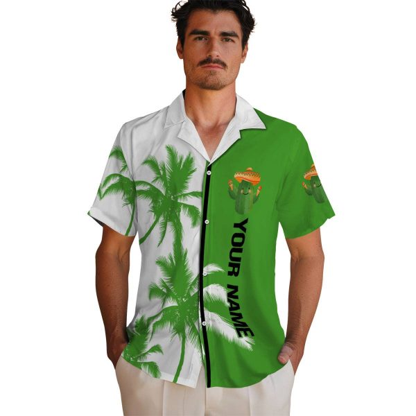 Customized Cactus Palm Trees Hawaiian Shirt High quality