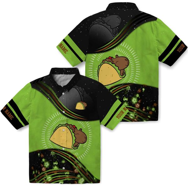 Customized Capybara Abstract Waves Hawaiian Shirt Latest Model