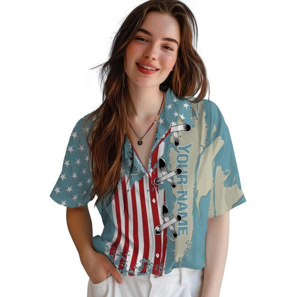 Customized Car Stitched Flag Hawaiian Shirt Trendy