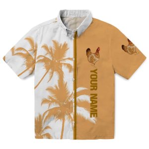 Customized Chicken Palm Trees Hawaiian Shirt Best selling