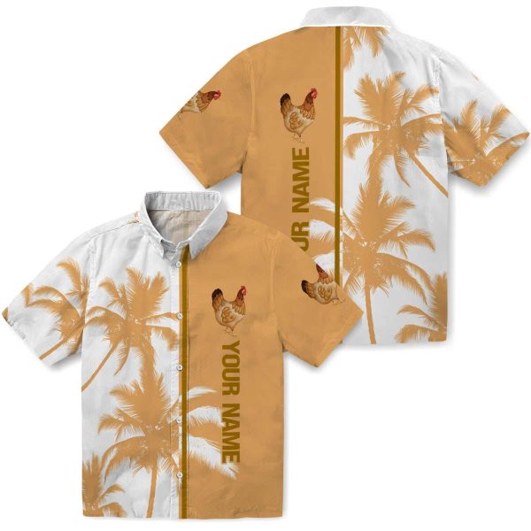 Customized Chicken Palm Trees Hawaiian Shirt Latest Model