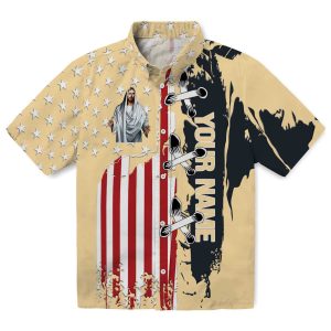 Customized Christian Stitched Flag Hawaiian Shirt Best selling