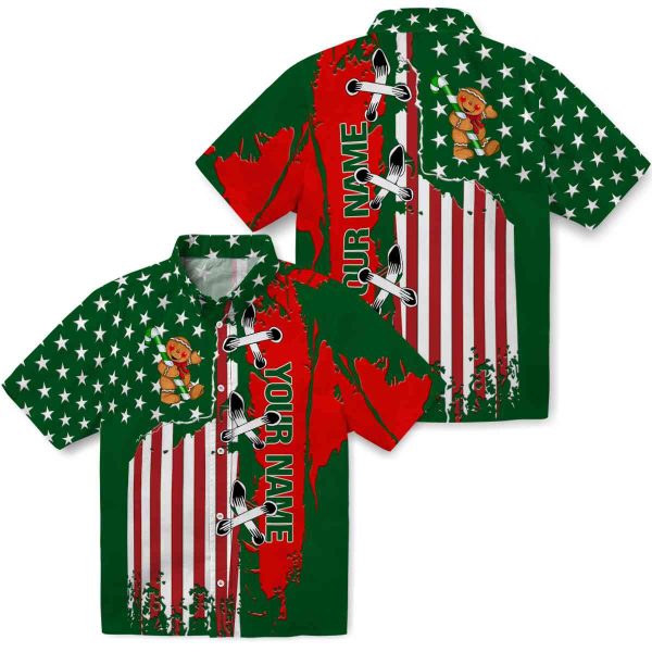 Customized Christmas Stitched Flag Hawaiian Shirt Latest Model