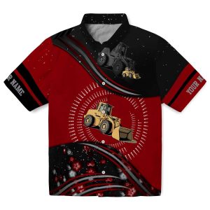 Customized Construction Abstract Waves Hawaiian Shirt Best selling