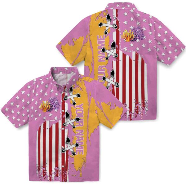 Customized Coral Stitched Flag Hawaiian Shirt Latest Model