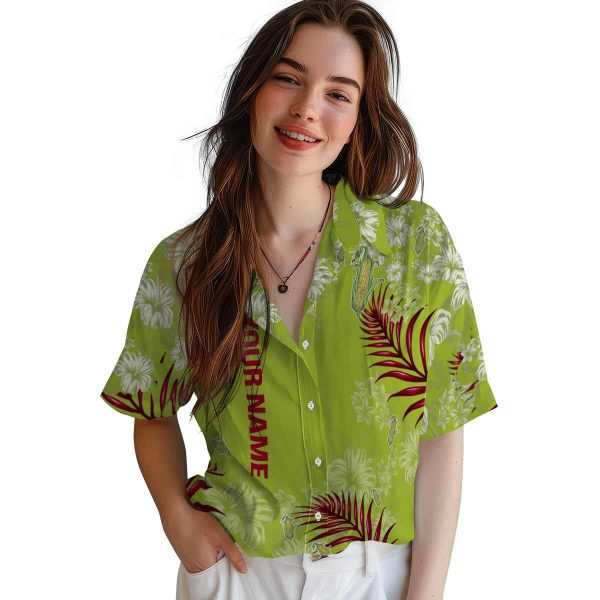 Customized Corn Hibiscus Print Hawaiian Shirt Trendy