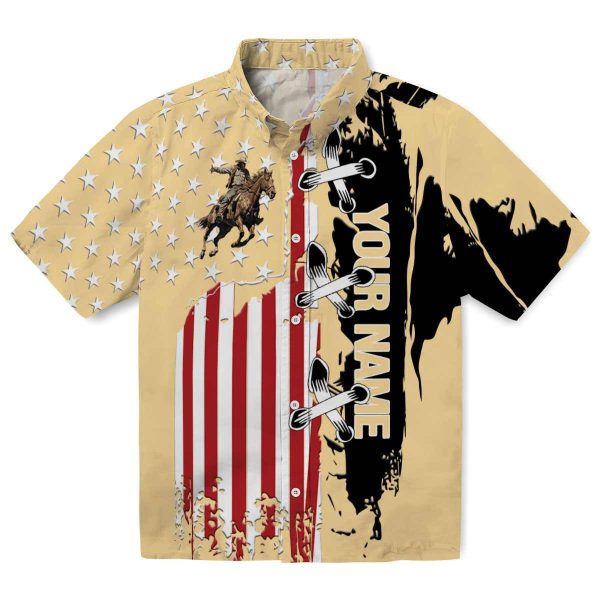 Customized Cowboy Stitched Flag Hawaiian Shirt Best selling