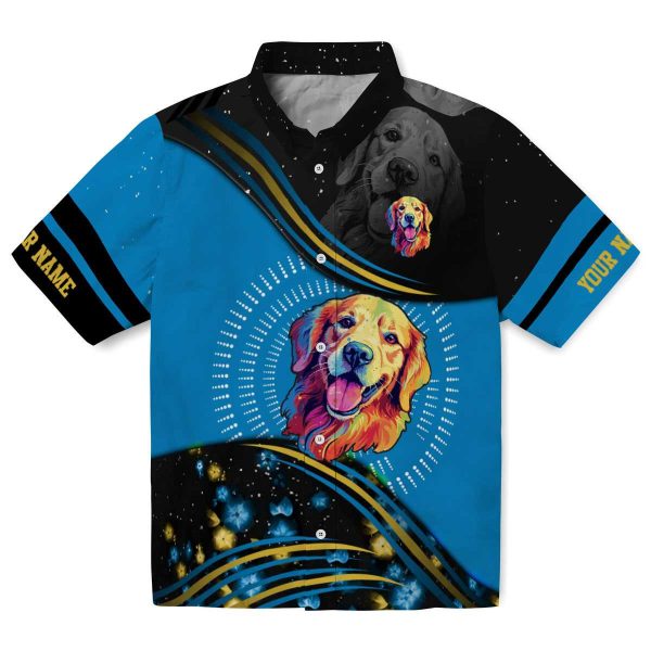 Customized Dog Abstract Waves Hawaiian Shirt Best selling