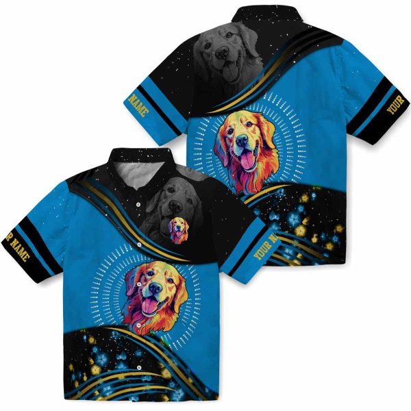 Customized Dog Abstract Waves Hawaiian Shirt Latest Model