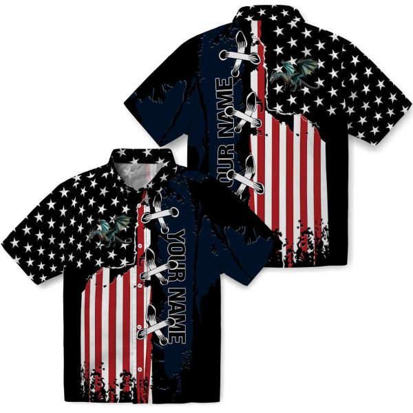 Customized Dragon Stitched Flag Hawaiian Shirt Latest Model