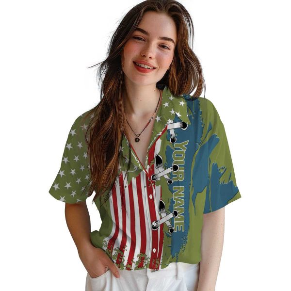 Customized Duck Stitched Flag Hawaiian Shirt Trendy