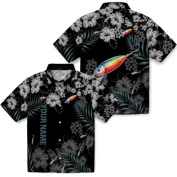 Customized Fishing Hibiscus Print Hawaiian Shirt Latest Model