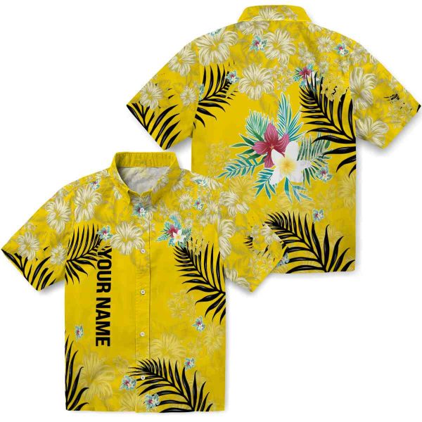 Customized Floral Hibiscus Print Hawaiian Shirt Latest Model