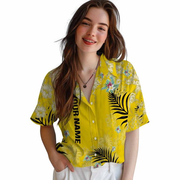 Customized Floral Hibiscus Print Hawaiian Shirt Trendy