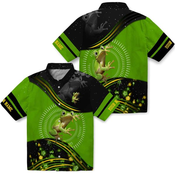 Customized Frog Abstract Waves Hawaiian Shirt Latest Model