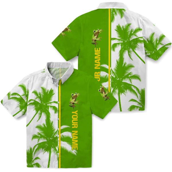 Customized Frog Palm Trees Hawaiian Shirt Latest Model