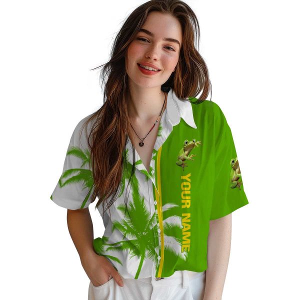 Customized Frog Palm Trees Hawaiian Shirt Trendy