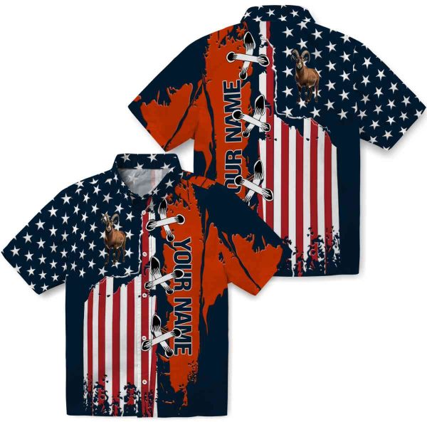 Customized Goat Stitched Flag Hawaiian Shirt Latest Model