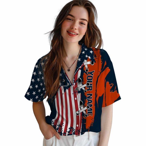 Customized Goat Stitched Flag Hawaiian Shirt Trendy